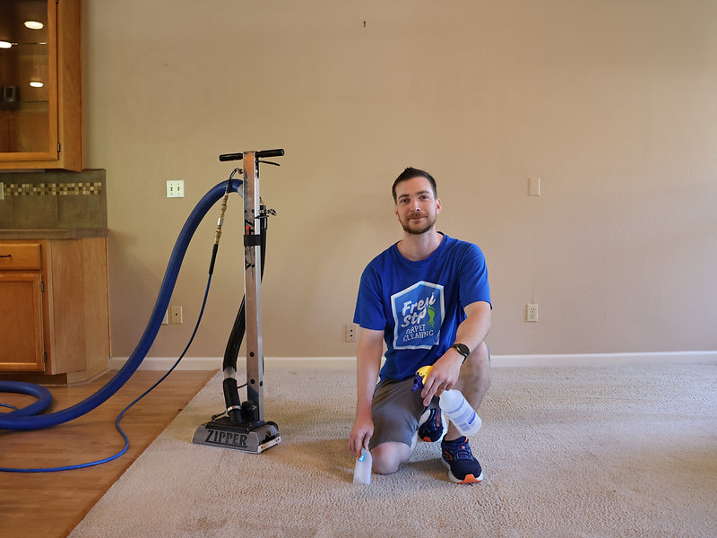 Carpet cleaning results